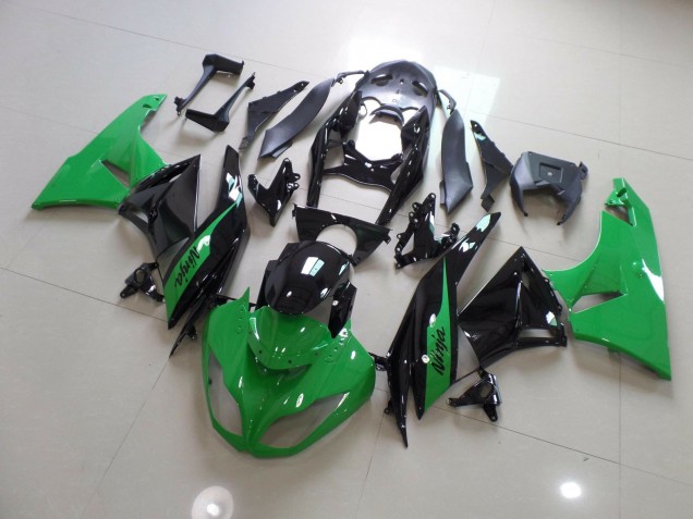 Ninja Noir Vert 09-12 Kawasaki ZX6R Carénage Ninja Noir Vert 09-12 Kawasaki ZX6R Carénage