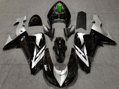 Noir & Argent 06-07 Kawasaki ZX10R Carénage