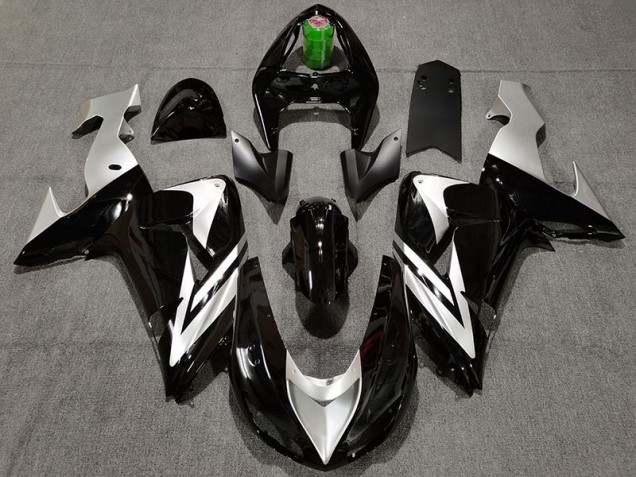 Noir & Argent 06-07 Kawasaki ZX10R Carénage Noir & Argent 06-07 Kawasaki ZX10R Carénage