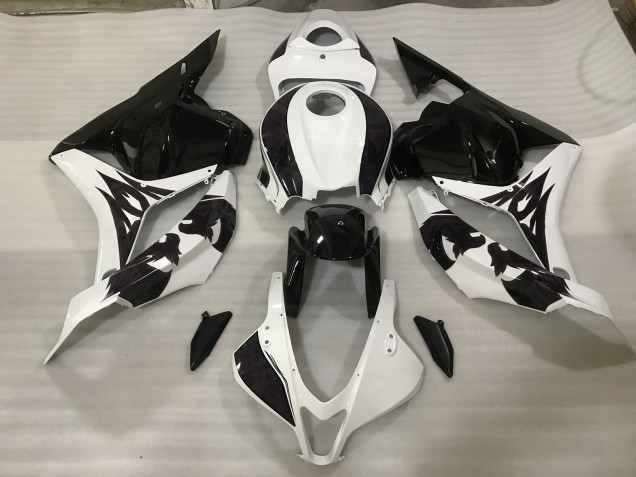 Noir / Blanc Personnalisé 09-12 Honda CBR600RR Carénage Noir / Blanc Personnalisé 09-12 Honda CBR600RR Carénage