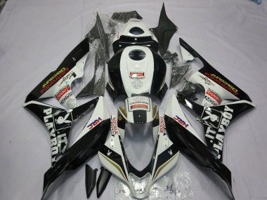 Noir & Blanc Playboy 07-08 Honda CBR600RR Carénage