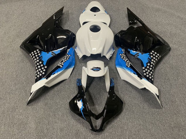 Noir Bleu & Blanc 09-12 Honda CBR600RR Carénage Noir Bleu & Blanc 09-12 Honda CBR600RR Carénage