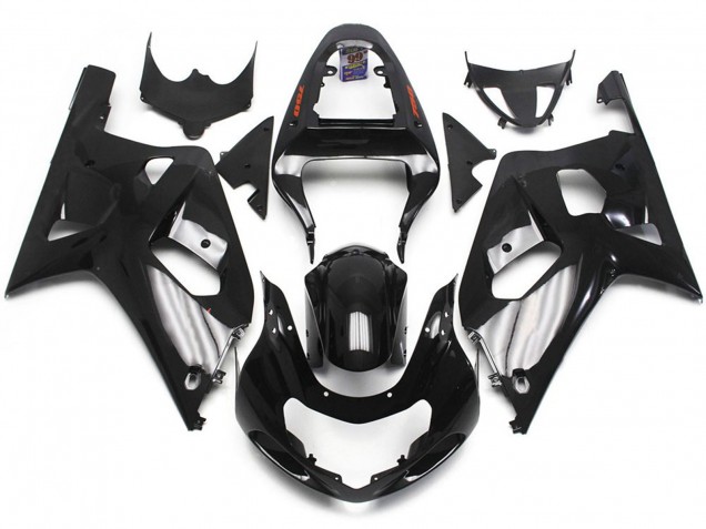 Noir Brillant 01-03 Suzuki GSXR 600-750 Carénage Noir Brillant 01-03 Suzuki GSXR 600-750 Carénage
