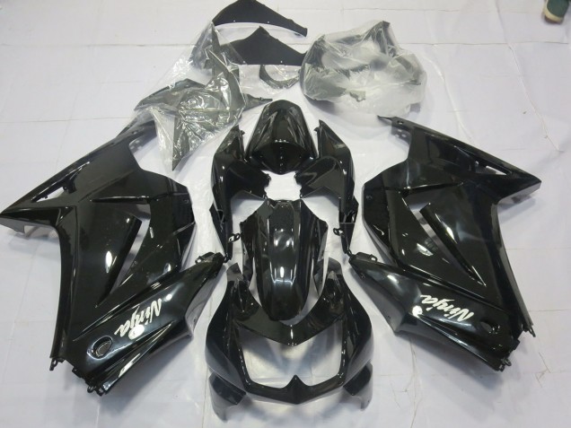 Noir Brillant 08-12 Kawasaki Ninja 250 Carénage