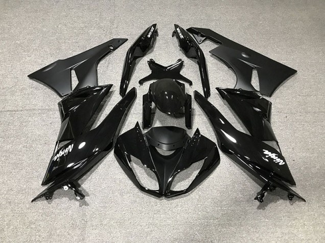 Noir Brillant 09-12 Kawasaki ZX6R Carénage Noir Brillant 09-12 Kawasaki ZX6R Carénage