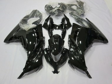 Noir Brillant 13-18 Kawasaki Ninja 300 Carénage