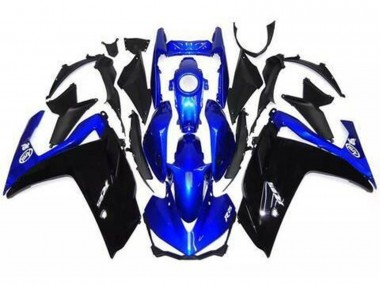 Noir Brillant & Bleu 15-18 Yamaha R3 Carénage