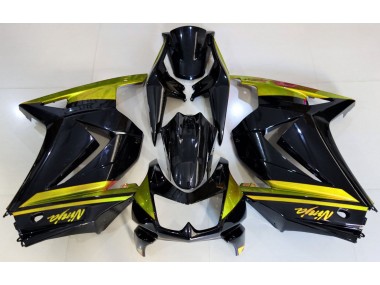 Noir Brillant & Jaune 08-12 Kawasaki Ninja 250 Carénage
