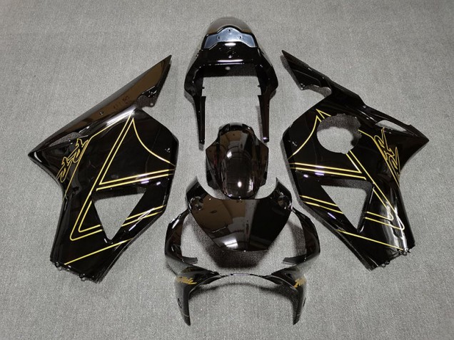 Noir Brillant & Or 02-03 Honda CBR954RR Carénage Noir Brillant & Or 02-03 Honda CBR954RR Carénage
