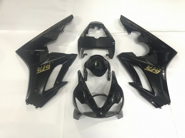 Noir Brillant & Or 09-12 Triumph Daytona 675 Carénage