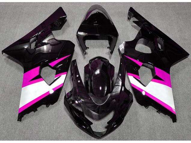 Noir Brillant & Rose 04-05 Suzuki GSXR 600-750 Carénage Noir Brillant & Rose 04-05 Suzuki GSXR 600-750 Carénage