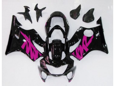 Noir Brillant & Rose 99-00 Honda CBR600 F4 Carénage