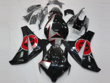 Noir Brillant & Rouge 08-11 Honda CBR1000RR Carénage