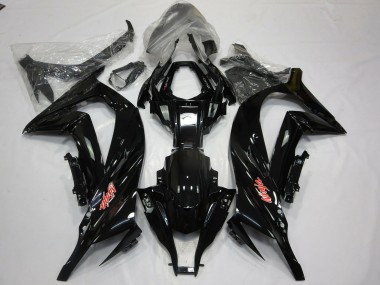 Noir Brillant Rouge 11-15 Kawasaki ZX10R Carénage