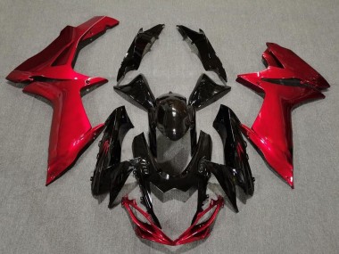 Noir Brillant & Rouge Lave 11-24 Suzuki GSXR 600-750 Carénage