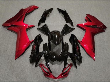 Noir Brillant & Rouge Lave 11-24 Suzuki GSXR 600-750 Carénage