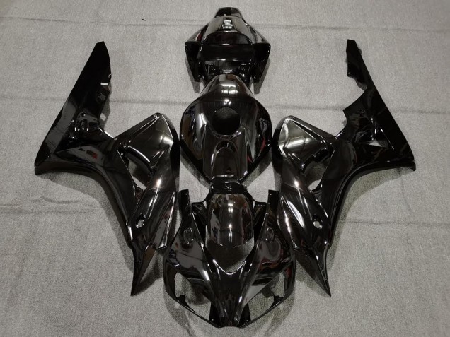 Noir Brillant Uni 06-07 Honda CBR1000RR Carénage Noir Brillant Uni 06-07 Honda CBR1000RR Carénage