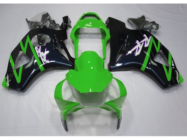 Noir Brillant & Vert 02-03 Honda CBR954RR Carénage Noir Brillant & Vert 02-03 Honda CBR954RR Carénage