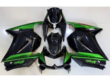 Noir Brillant & Vert 08-12 Kawasaki Ninja 250 Carénage