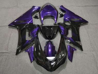 Noir Brillant & Violet 05-06 Kawasaki ZX6R Carénage
