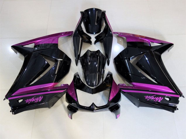 Noir Brillant & Violet 08-12 Kawasaki Ninja 250 Carénage