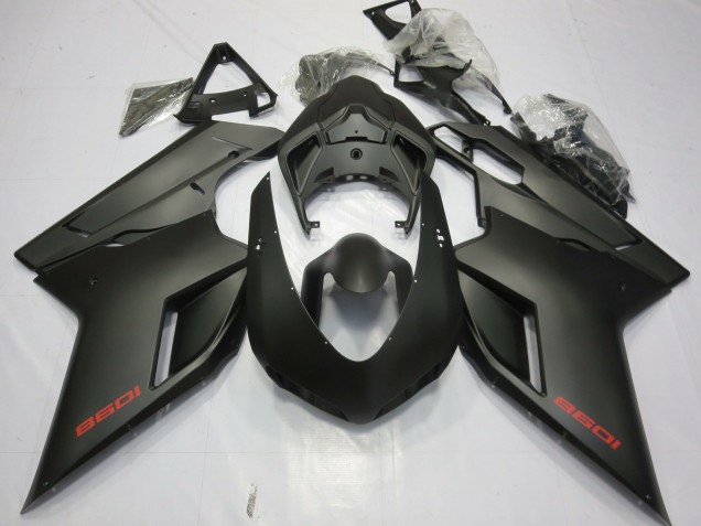 Noir Mat 07-14 Ducati 848 1098 1198 Carénage Noir Mat 07-14 Ducati 848 1098 1198 Carénage