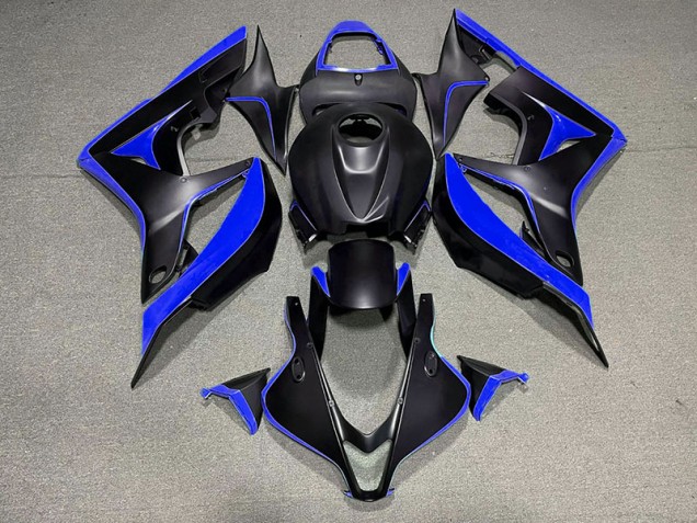 Noir Mat & Bleu 07-08 Honda CBR600RR Carénage