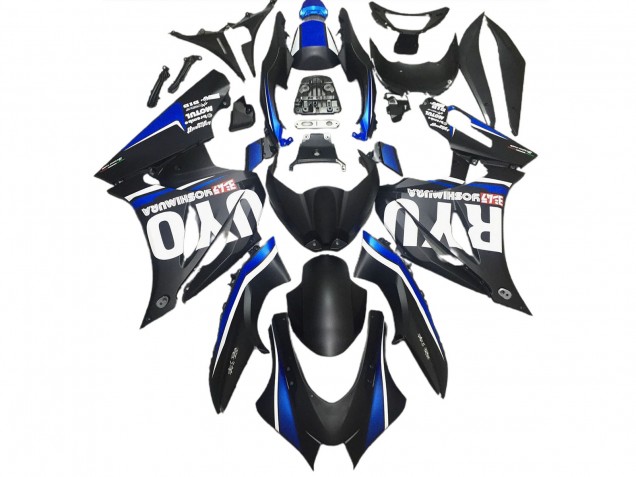 Noir Mat & Bleu 17-23 Suzuki GSXR 1000 Carénage Noir Mat & Bleu 17-23 Suzuki GSXR 1000 Carénage