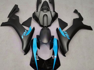 Noir Mat & Bleu Clair 15-19 Yamaha R1 Carénage