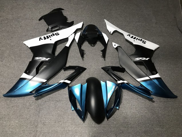 Noir Mat & Bleu Spécial 08-16 Yamaha R6 Carénage Noir Mat & Bleu Spécial 08-16 Yamaha R6 Carénage