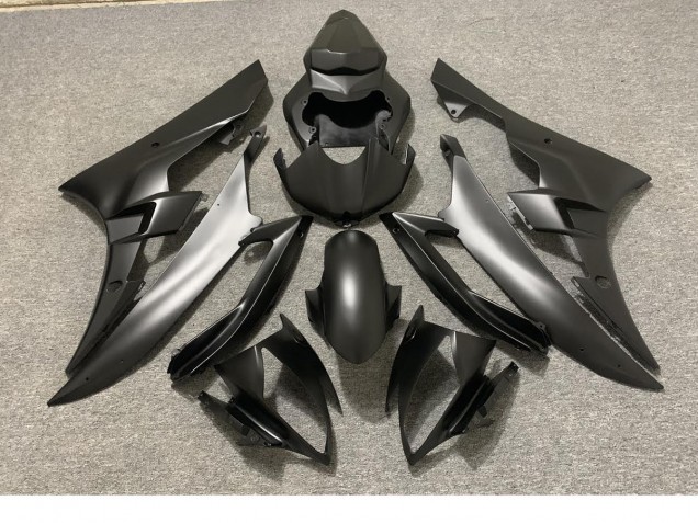 Noir Mat Complet 06-07 Yamaha R6 Carénage Noir Mat Complet 06-07 Yamaha R6 Carénage