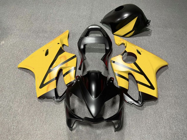 Noir Mat & Jaune 01-03 Honda CBR600 F4i Carénage Noir Mat & Jaune 01-03 Honda CBR600 F4i Carénage