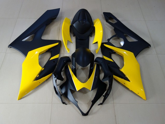 Noir Mat & Jaune 05-06 Suzuki GSXR 1000 Carénage
