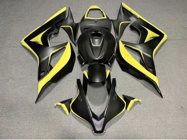 Noir Mat & Jaune 07-08 Honda CBR600RR Carénage