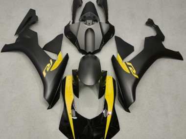 Noir Mat & Jaune 15-19 Yamaha R1 Carénage