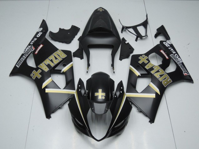 Noir Mat Rizla 03-04 Suzuki GSXR 1000 Carénage Noir Mat Rizla 03-04 Suzuki GSXR 1000 Carénage