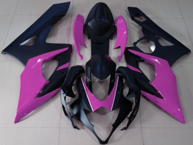 Noir Mat & Rose 05-06 Suzuki GSXR 1000 Carénage