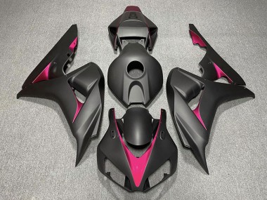 Noir Mat & Rose 06-07 Honda CBR1000RR Carénage