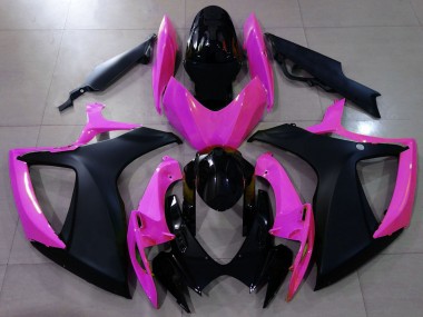 Noir Mat & Rose 06-07 Suzuki GSXR 600-750 Carénage