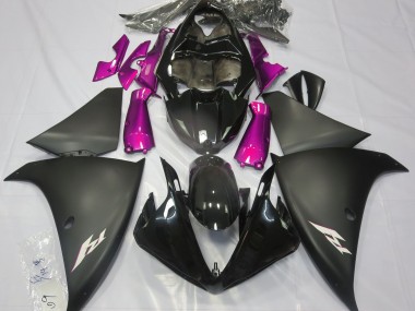 Noir Mat & Rose 09-11 Yamaha R1 Carénage