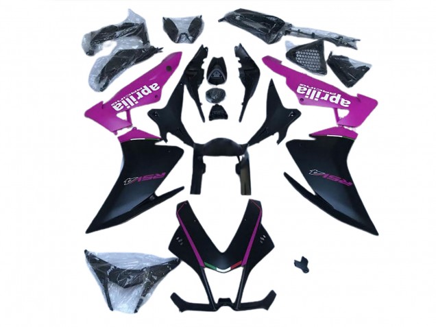 Noir Mat & Rose 10-15 Aprilia RSV4 1000 Carénage Noir Mat & Rose 10-15 Aprilia RSV4 1000 Carénage
