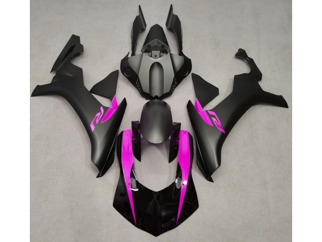 Noir Mat & Rose 15-19 Yamaha R1 Carénage Noir Mat & Rose 15-19 Yamaha R1 Carénage