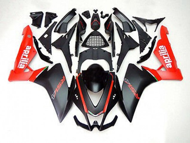 Noir Mat & Rouge 12-15 Aprilia RS4 125 Carénage Noir Mat & Rouge 12-15 Aprilia RS4 125 Carénage