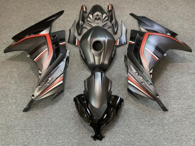 Noir Mat & Rouge 13-18 Kawasaki Ninja 300 Carénage