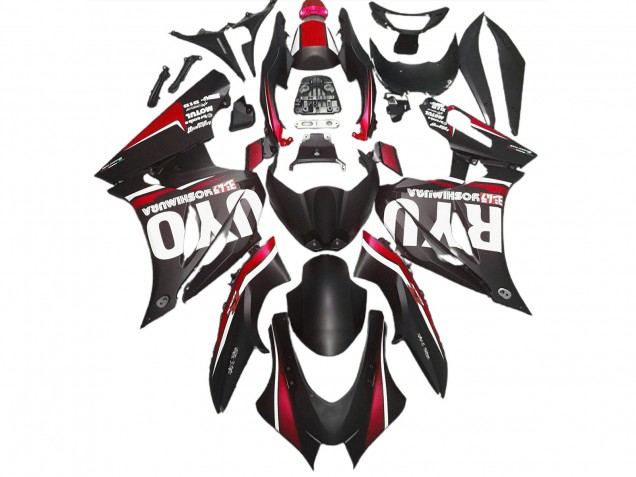 Noir Mat & Rouge 17-23 Suzuki GSXR 1000 Carénage