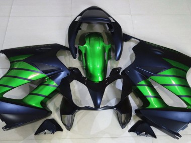 Noir Mat & Vert 02-12 Honda VFR800 Carénage