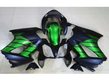 Noir Mat & Vert 02-12 Honda VFR800 Carénage