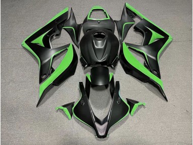 Noir Mat & Vert 07-08 Honda CBR600RR Carénage