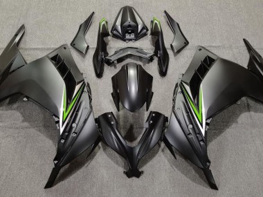 Noir Mat & Vert 13-18 Kawasaki Ninja 300 Carénage