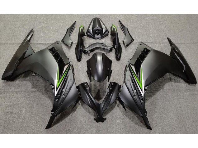 Noir Mat & Vert 13-18 Kawasaki Ninja 300 Carénage Noir Mat & Vert 13-18 Kawasaki Ninja 300 Carénage